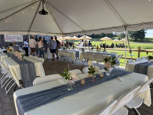 Graduation Party in Small Tent