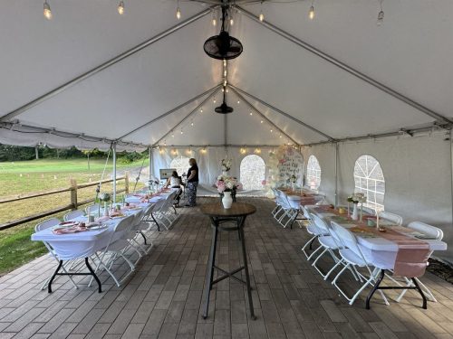 Small Tent Bridal Shower