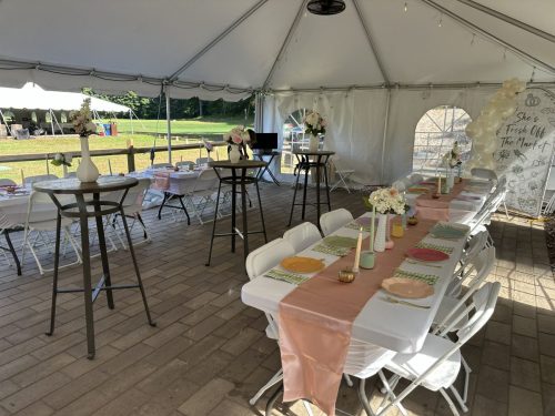 Small Tent Bridal Shower